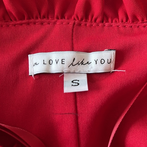 A Love Like You red strapless pantsuit size small - Picture 4 of 4